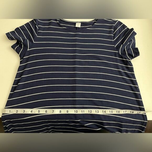Old Navy Women’s shift Dress Striped Short Sleeve Round Neck Size M pullover - Picture 10 of 11